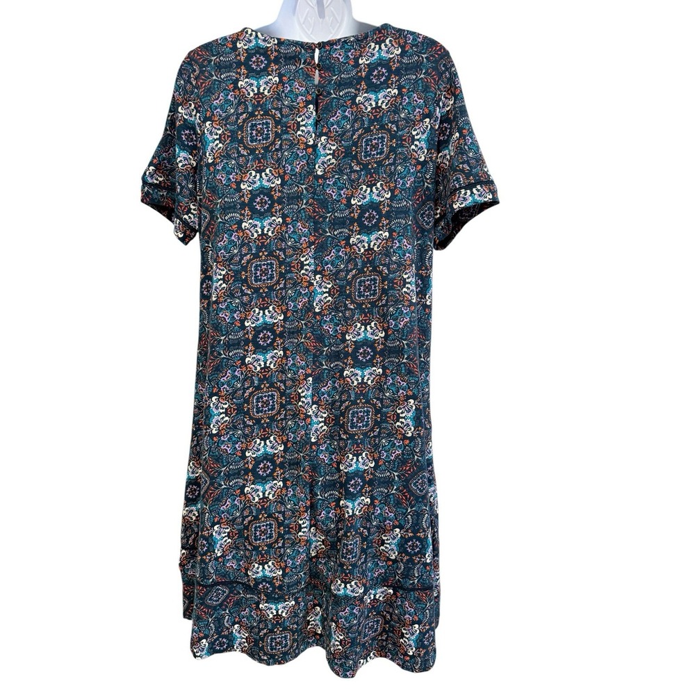 NWT Fat Face Simone Dress 6 Mirrored Jersey Teal UK 10 Pockets Boho - Picture 10 of 16